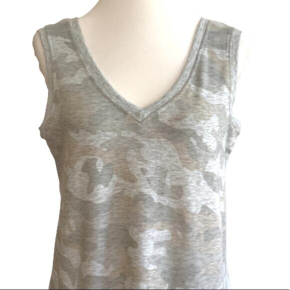 Jane & Delancey Tank Dress Camo Sleeveless V-Neck Soft Dress Small NEW - Picture 3 of 12